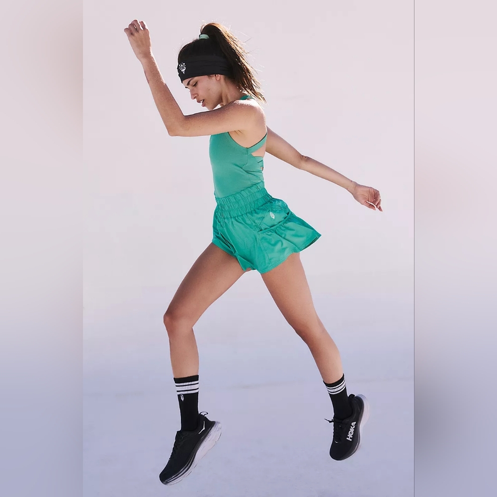 Free People Green Athletic Shorts